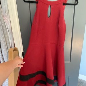 Deep red formal dress